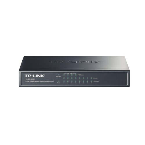 TP-Link TP-LINK TL-SG1008P Gigabit Ethernet (10/100/1000) Power over Ethernet (PoE) Grijs