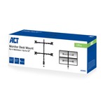 ACT AC8304 flat panel bureau steun 81,3 cm (32") Klem/doorvoer Zwart