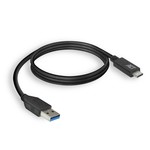ACT AC7416 USB-kabel 1 m USB 3.2 Gen 1 (3.1 Gen 1) USB C USB A Zwart