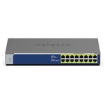 Netgear NETGEAR GS516PP Unmanaged Gigabit Ethernet (10/100/1000) Power over Ethernet (PoE) Blauw, Grijs