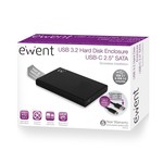 Ewent EW7072 behuizing voor opslagstations HDD-/SSD-behuizing Zwart 2.5"