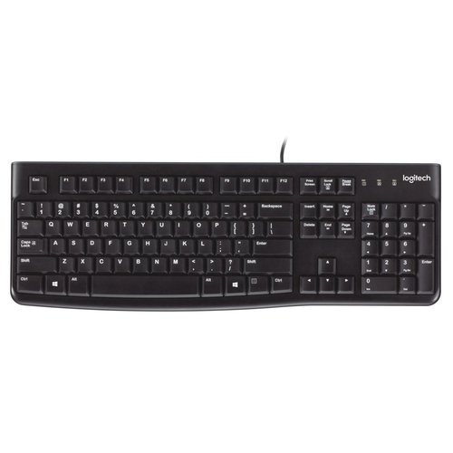 Logitech K120 toetsenbord USB QWERTY Internationaal Noordzee Zwart