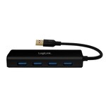 Logilink LogiLink UA0295 interface hub USB 3.2 Gen 1 (3.1 Gen 1) Type-A 5000 Mbit/s Zwart