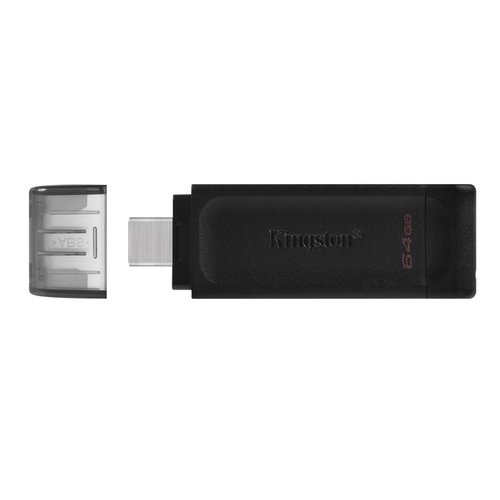 Kingston Technology DataTraveler 70 USB flash drive 64 GB USB Type-C 3.2 Gen 1 (3.1 Gen 1) Zwart