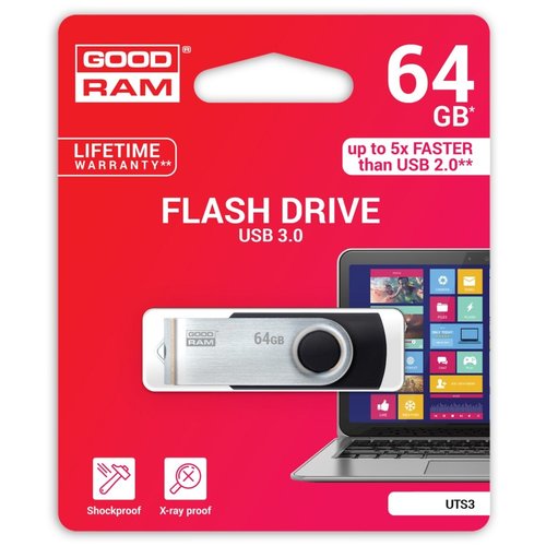 Goodram UTS3 USB flash drive 64 GB USB Type-A 3.2 Gen 1 (3.1 Gen 1) Zwart