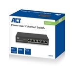 ACT AC4430 6-Poorts 10/100Mbps Switch | 4x PoE+ poorten