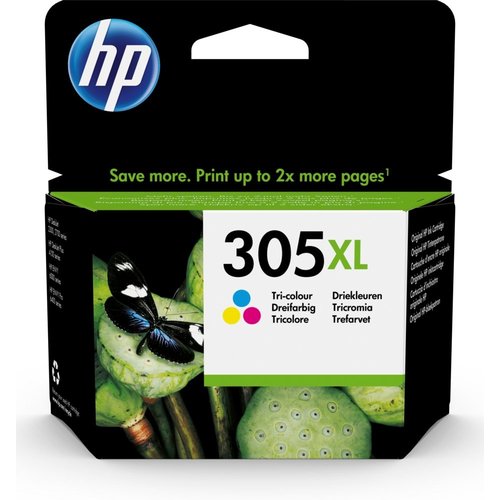 Hewlett Packard HP 305XL originele high-capacity drie-kleuren inktcartridge