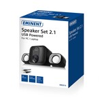 Eminent EM3515 luidspreker set 11 W Zwart 2.1 kanalen