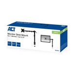 ACT AC8301 flat panel bureau steun 81,3 cm (32") Klem/doorvoer Zwart RETURNED (refurbished)