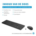 Hewlett Packard HP 230 draadloze muis- en toetsenbordcombo, Qwerty Wit/White