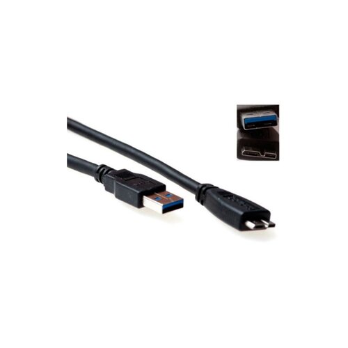 ACT SB3028 USB-kabel 0,5 m USB 3.2 Gen 1 (3.1 Gen 1) USB A Micro-USB B Zwart