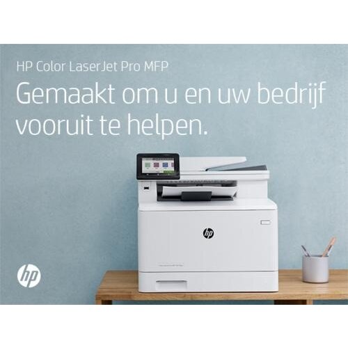 Hewlett Packard HP Color LaserJet Pro MFP M479fdw, Printen, kopiëren, scannen, fax, e-mail, Scannen naar e-mail/pdf; Dubbelzijdig printen; ADF voor 50 vel ongekruld R