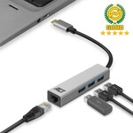 ACT AC7055 3-Poorts USB-C 3.2 (USB 3.0) Hub met Gigabit ethernet poort