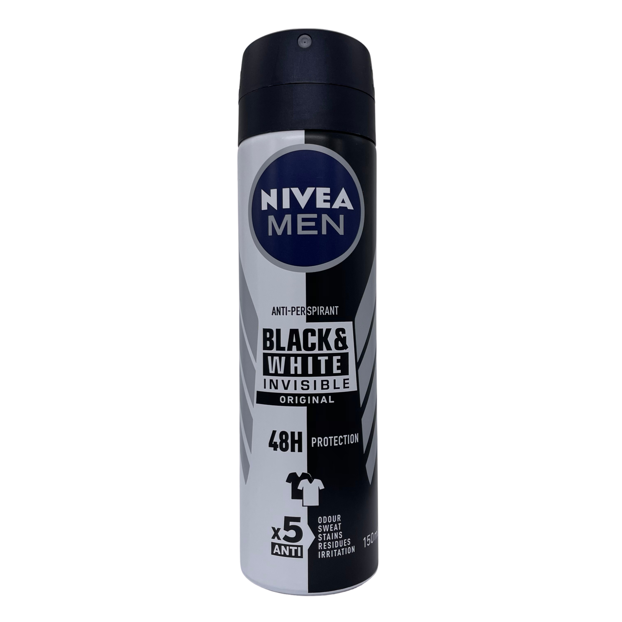 Men Black & White Invisible Original  deodorant spray 150ml