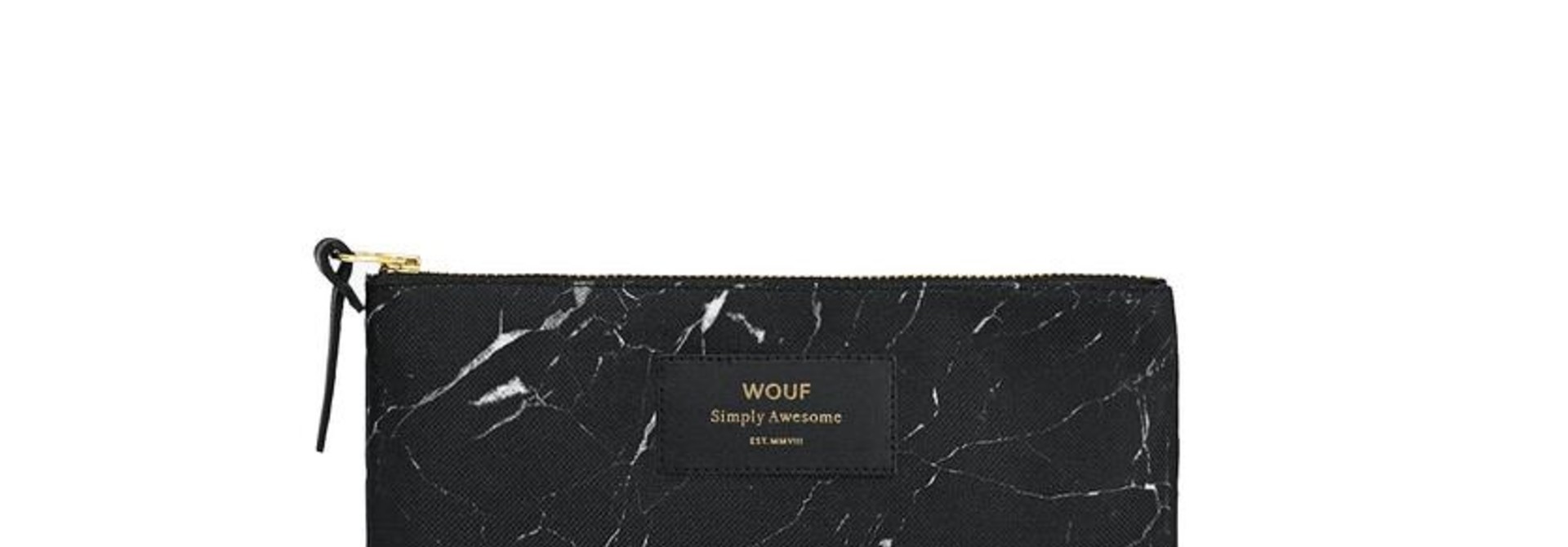 WOUF - Pouch Black Marble L