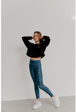 Cropped sweater Esmee blauw