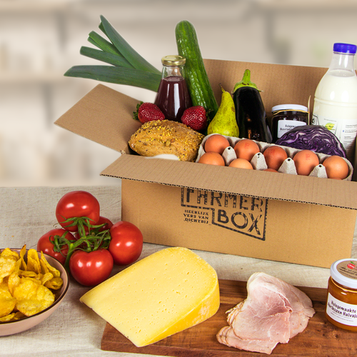 FarmerBox with changing biological fruit and vegetables every week