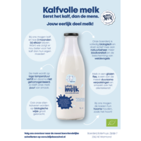 Blije Koe Zuivel Biologische Kalfvolle melk (1 liter)