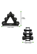 Tunturi Tunturi Neoprene Dumbellset 3Prs+Stand