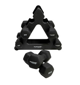 Tunturi Neoprene Dumbellset 3Prs+Stand