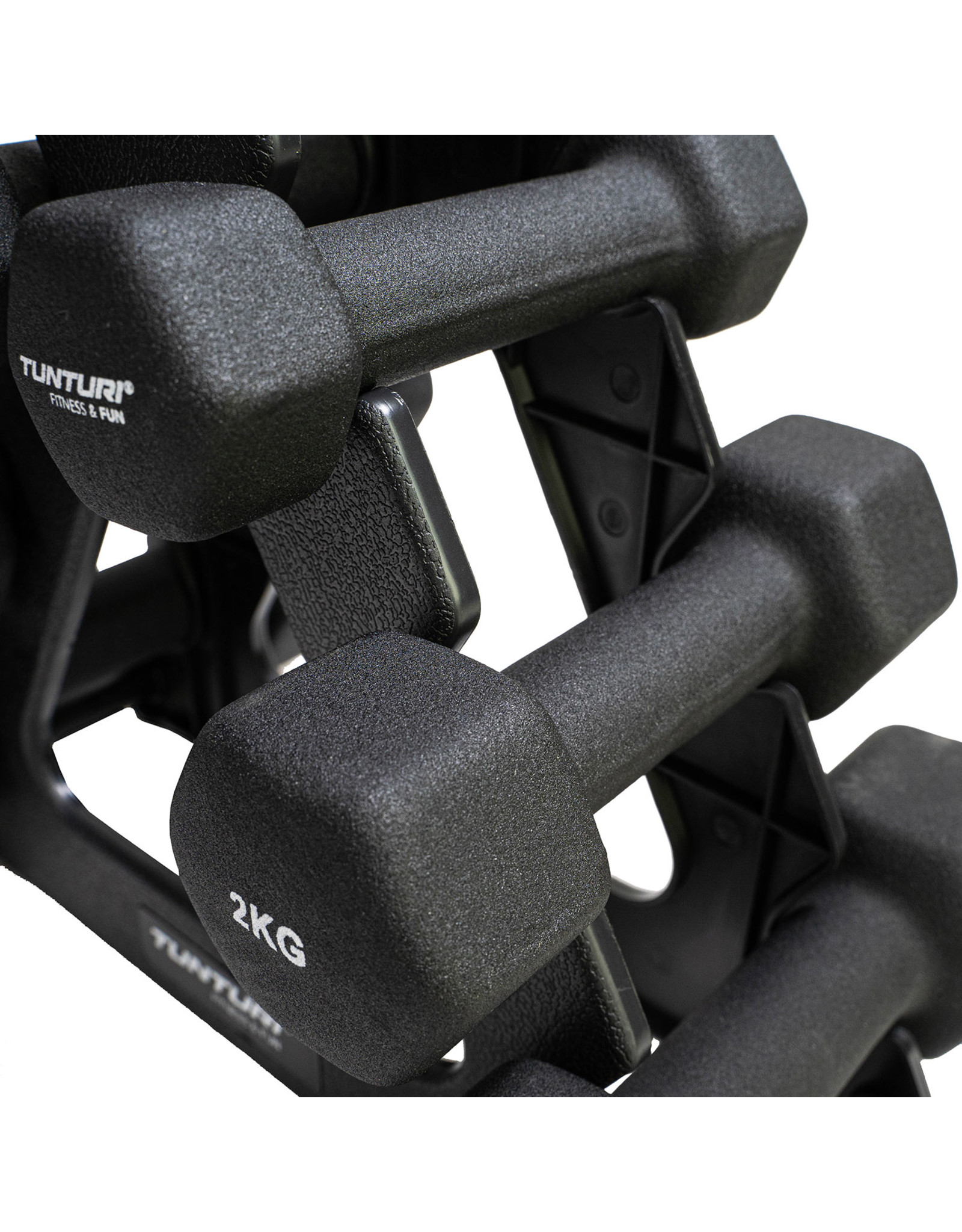 Tunturi Tunturi Neoprene Dumbellset 3Prs+Stand