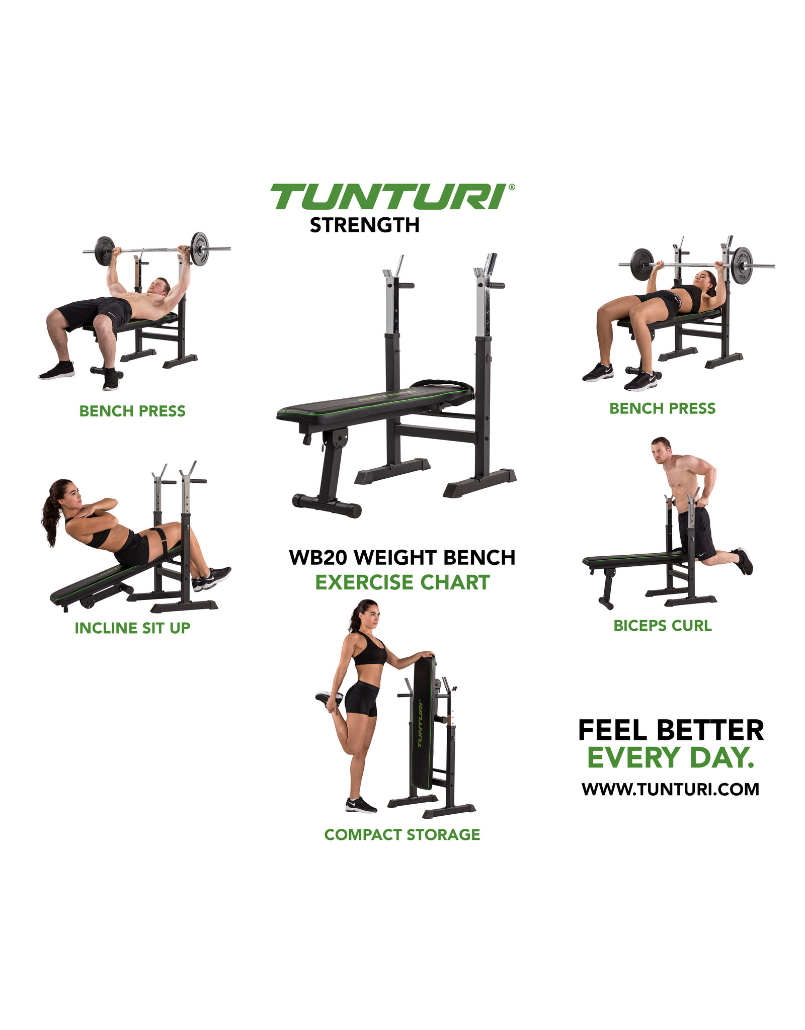 Tunturi Tunturi WB20 Basic Weight Bench