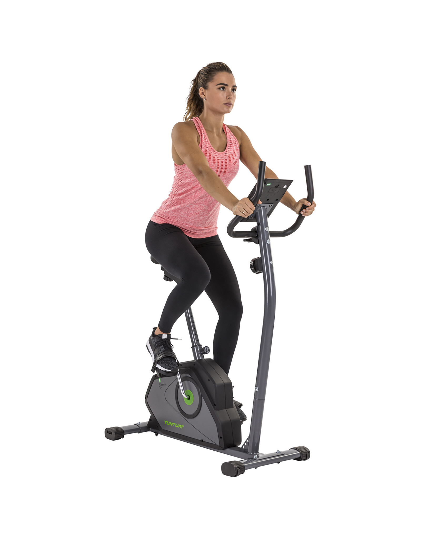 Cardio Fit B40 Hometrainer - Fitnessfiets met lage instap - 8 weerstandsniveaus - Voorzien van en transportwielen - NiemanSports