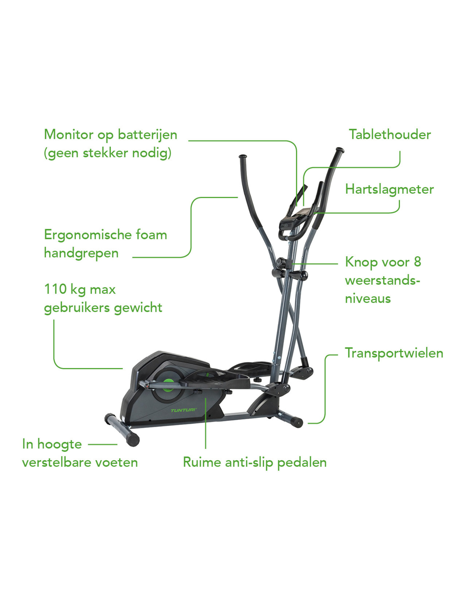 Tunturi Tunturi Cardio Fit C30 Crosstrainer Rear