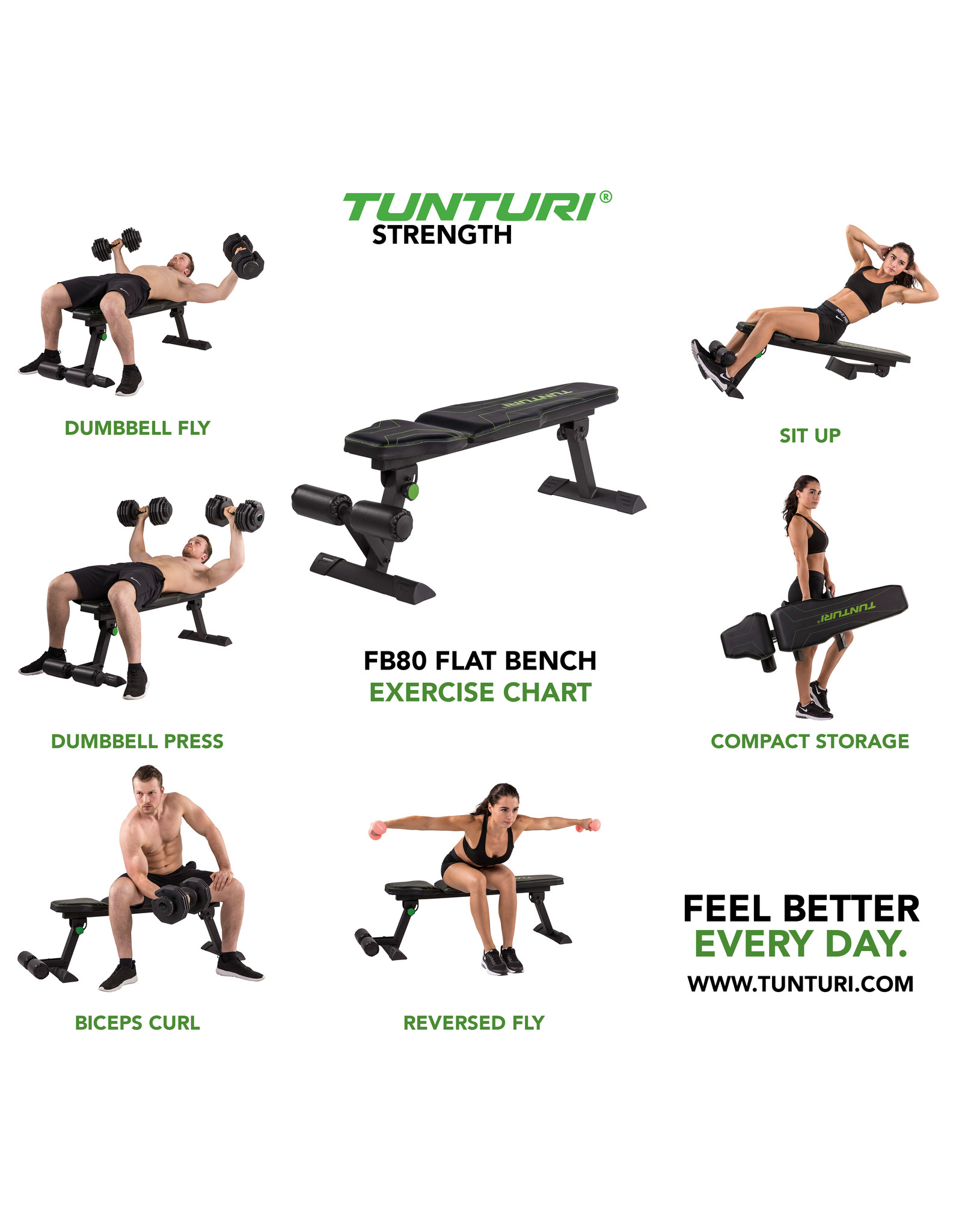 Tunturi Tunturi FB80 Flat Bench