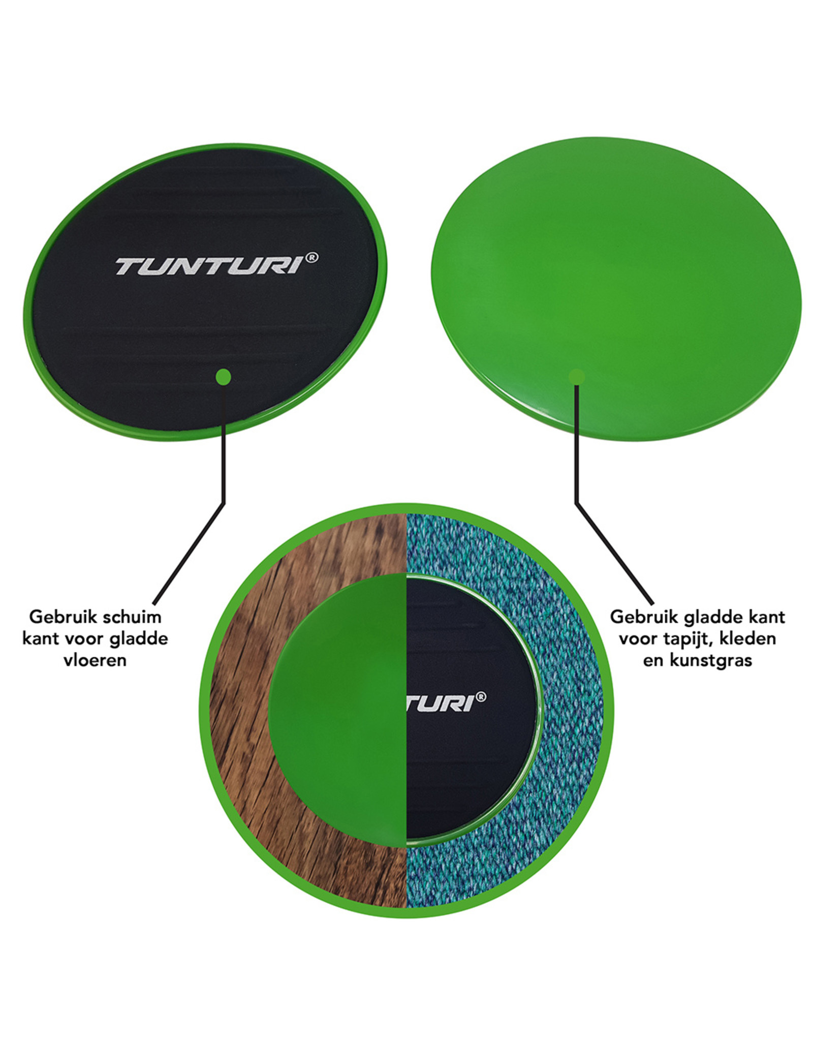 Tunturi Tunturi Resistance & Core Sliders Set