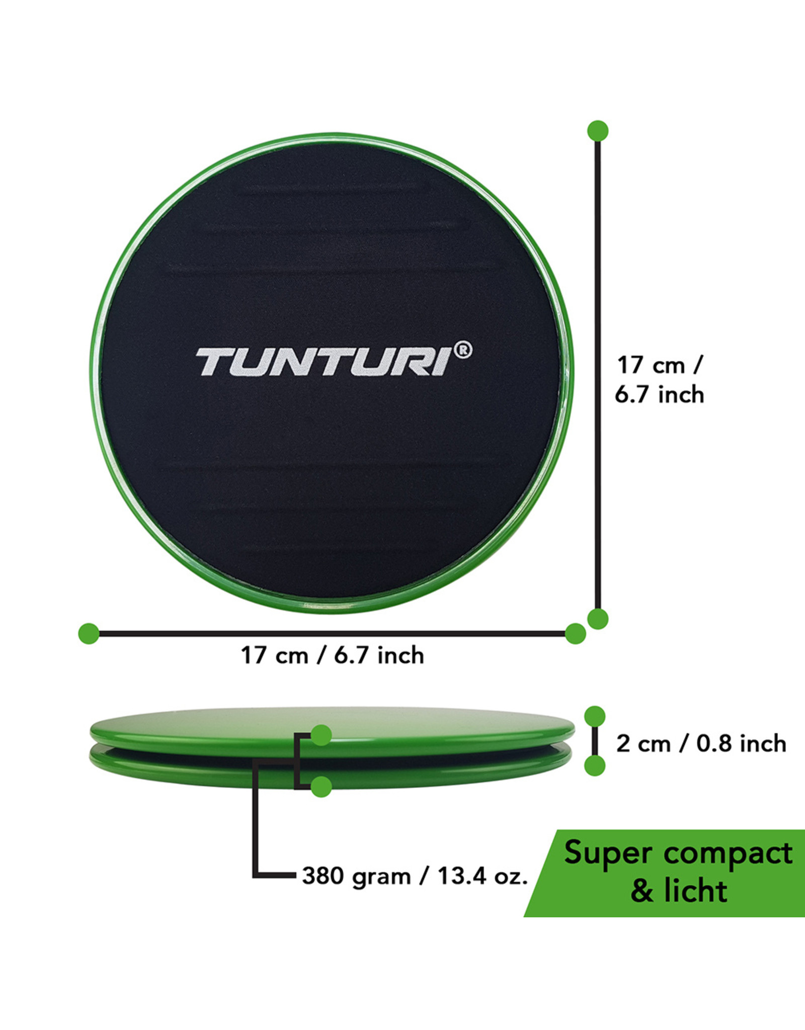 Tunturi Tunturi Resistance & Core Sliders Set