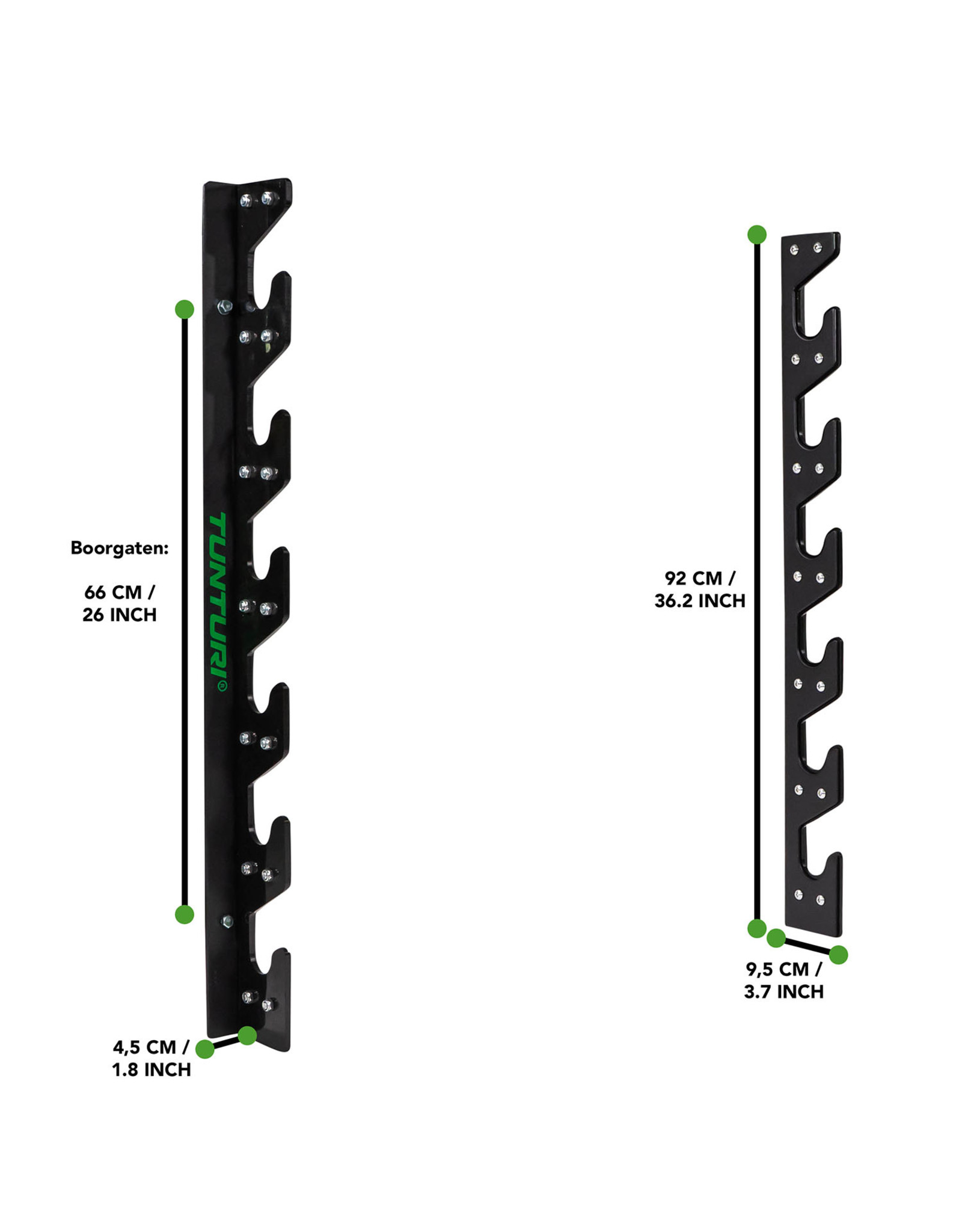 Tunturi Tunturi Wall Mounted Barbell Storage