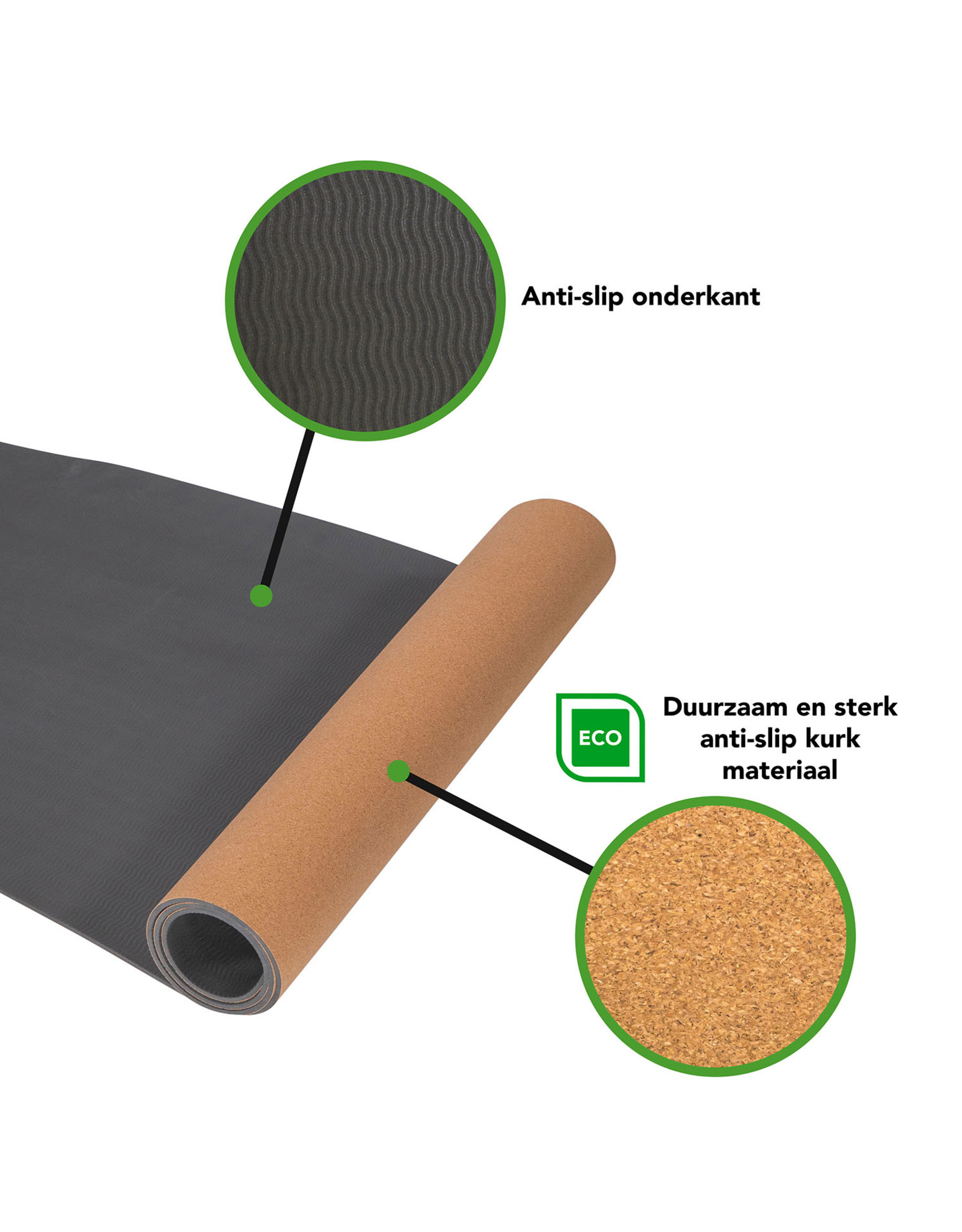 Tunturi Tunturi Cork TPE Yoga Mat