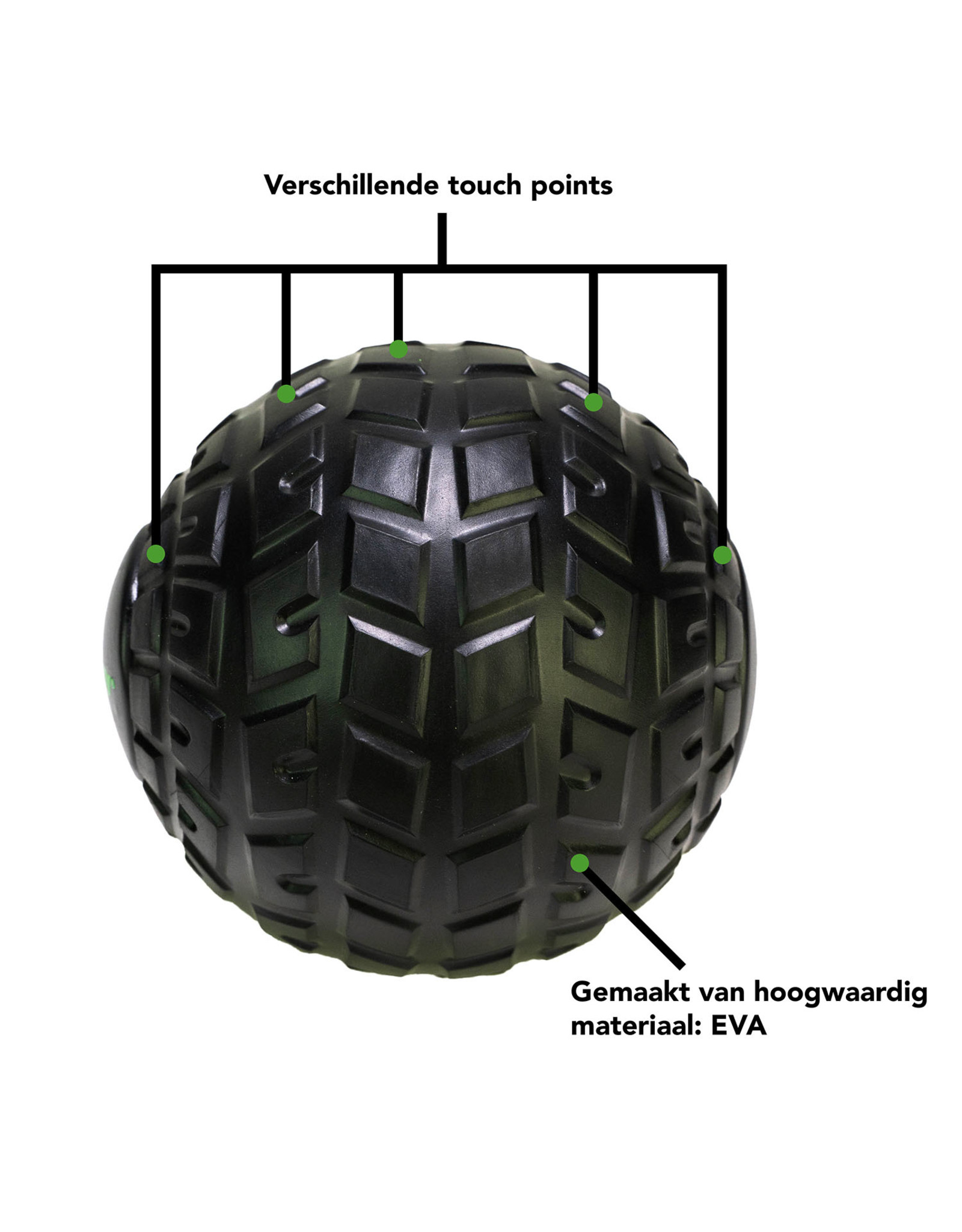 Tunturi Tunturi EVA Massage Ball, 12cm, Black