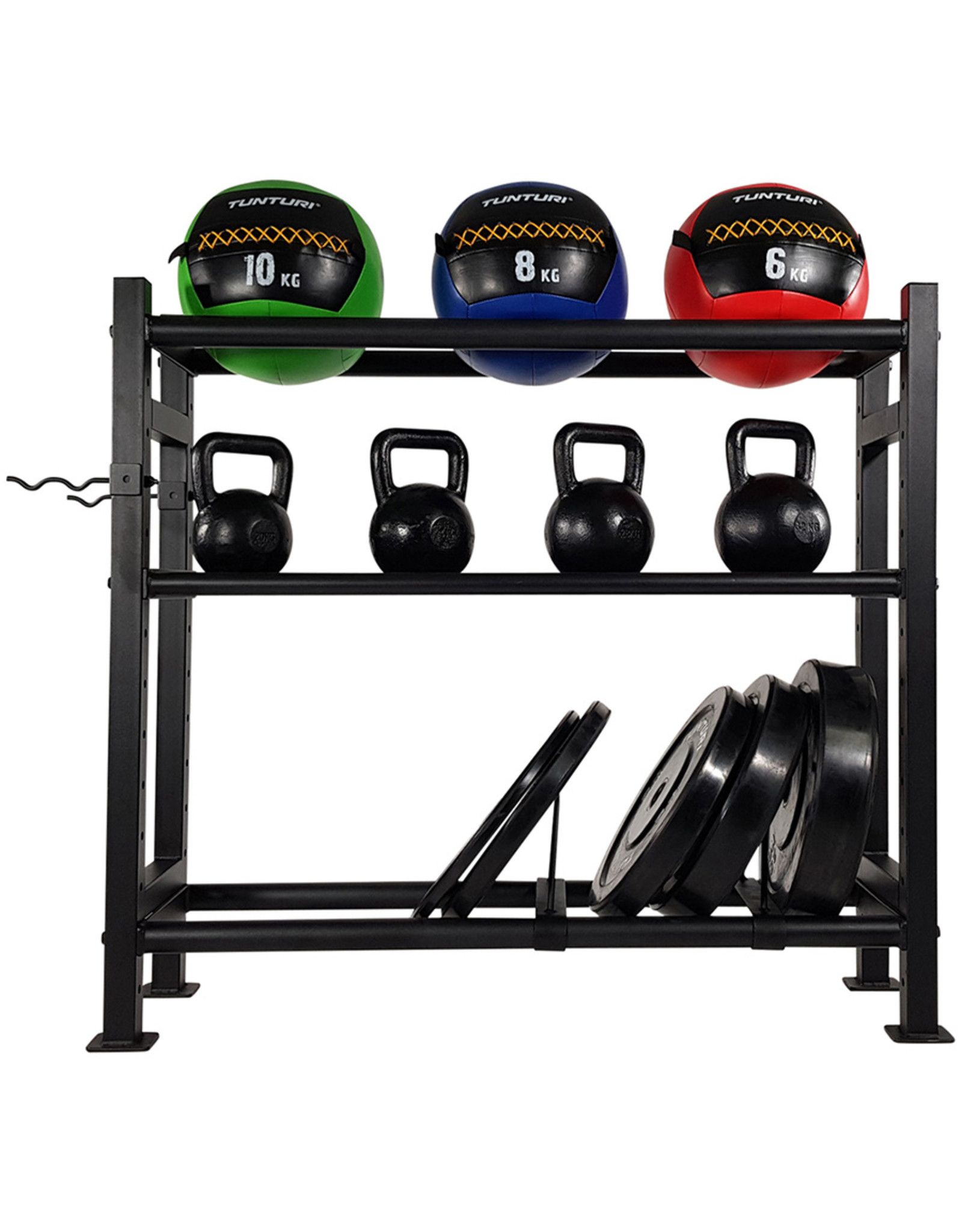 Tunturi Tunturi Wall-Kettle-Bumper Multi Storage Rack (1/2)