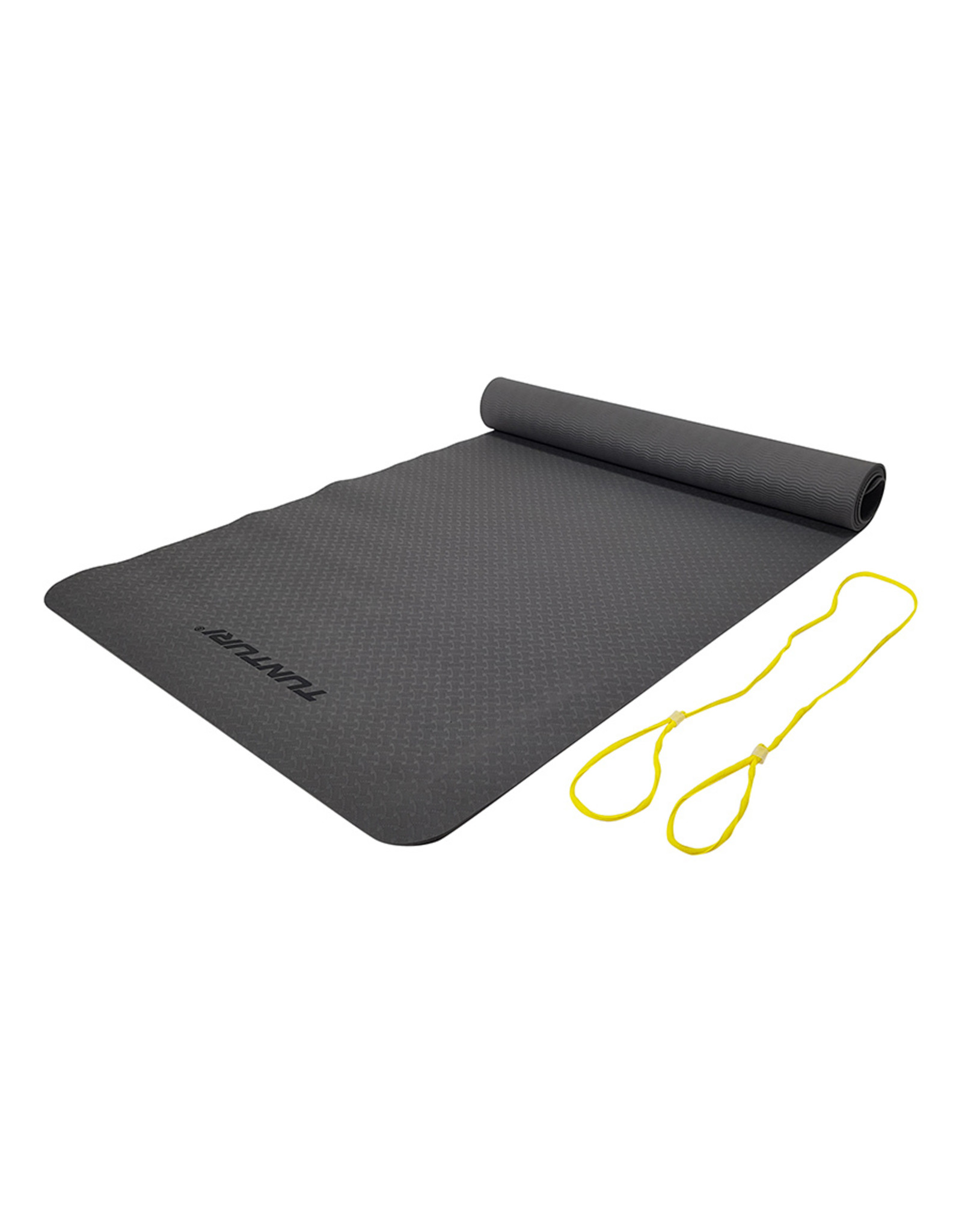 Tunturi Tunturi TPE Yogamat 3mm Anthracite, Yellow cord