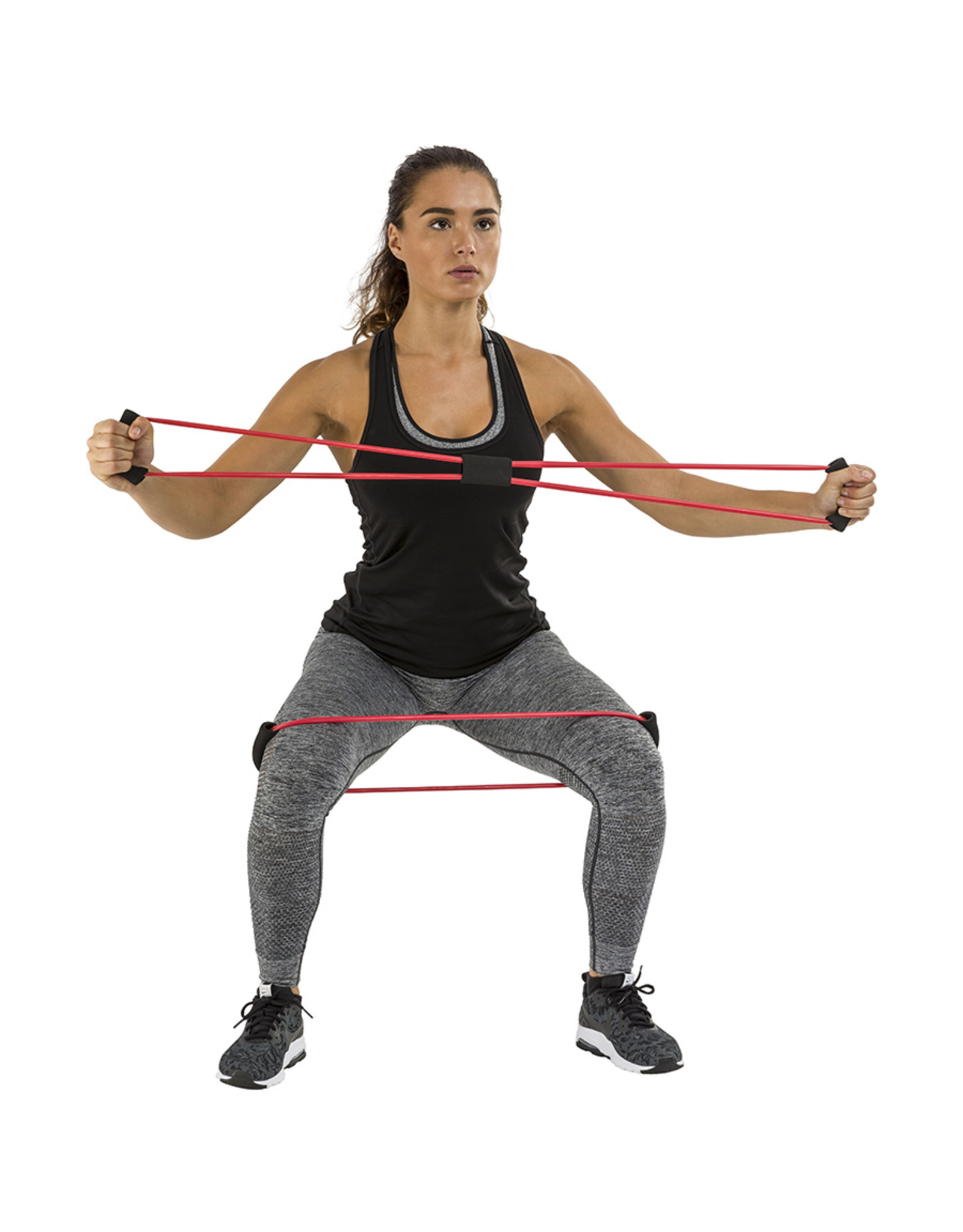 Tunturi Tunturi Tubing Set with Grip, Heavy, Red