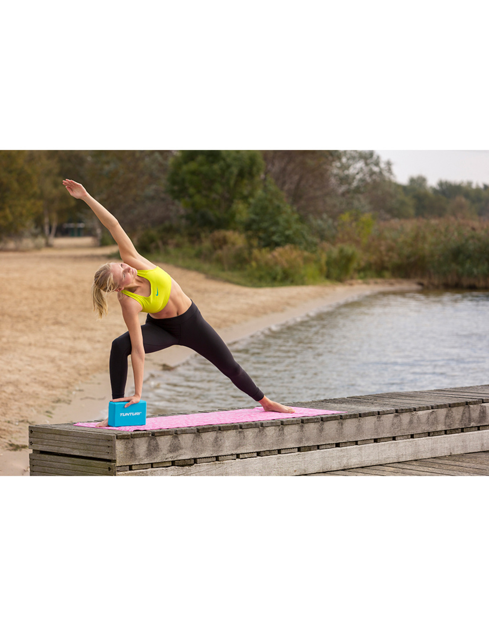 Tunturi Tunturi Yoga Block, Blue/White