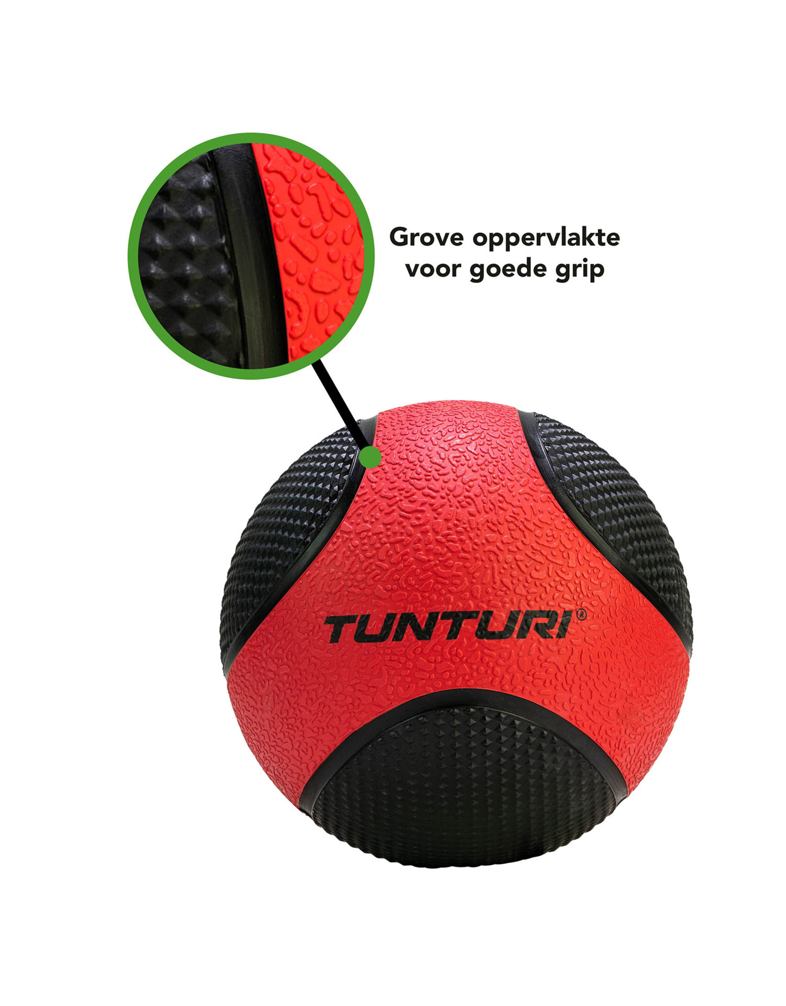 Tunturi Tunturi Medicine Ball 3kg, Red/Black