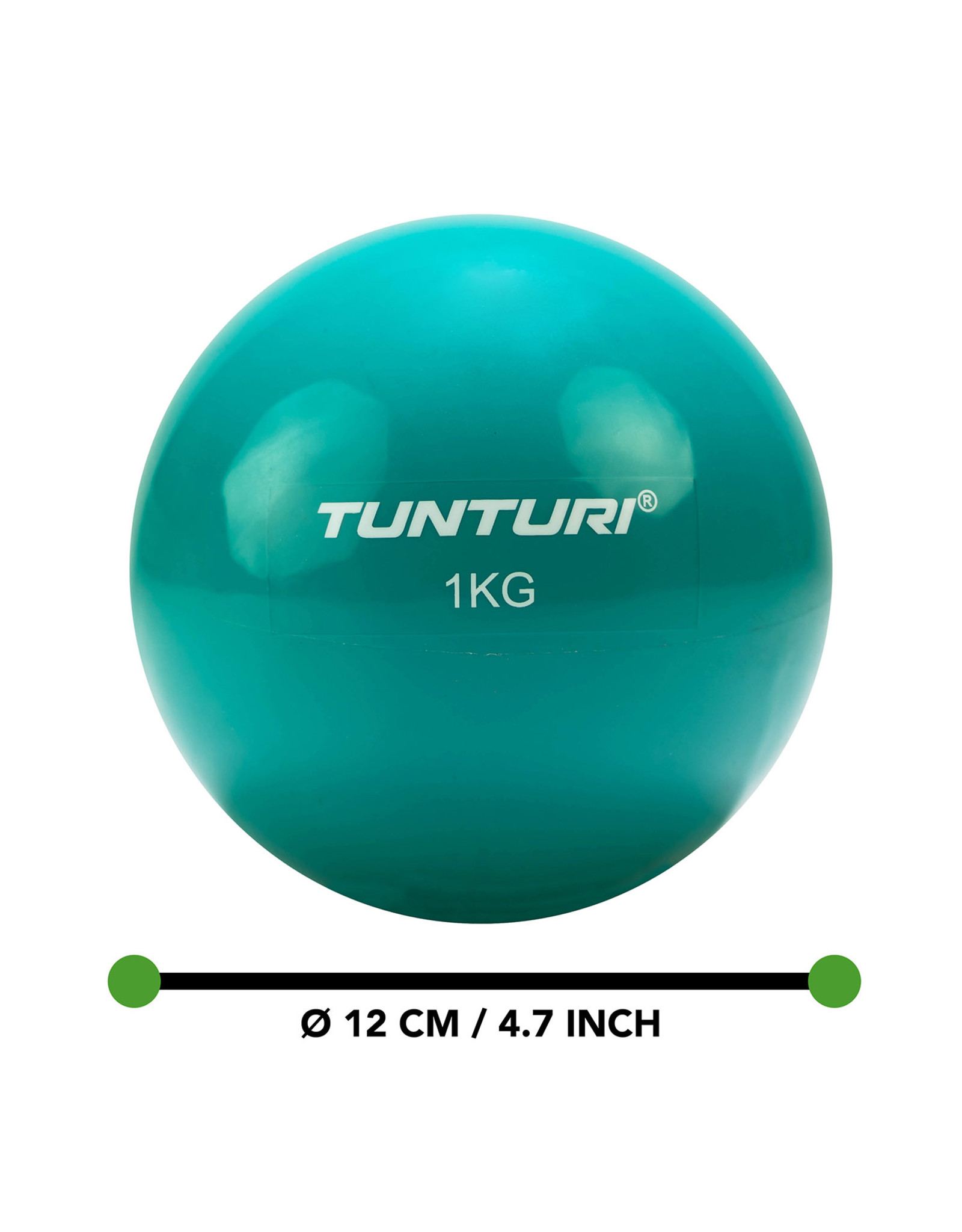 Tunturi Tunturi Yoga Toningbal 1kg, Turquoise