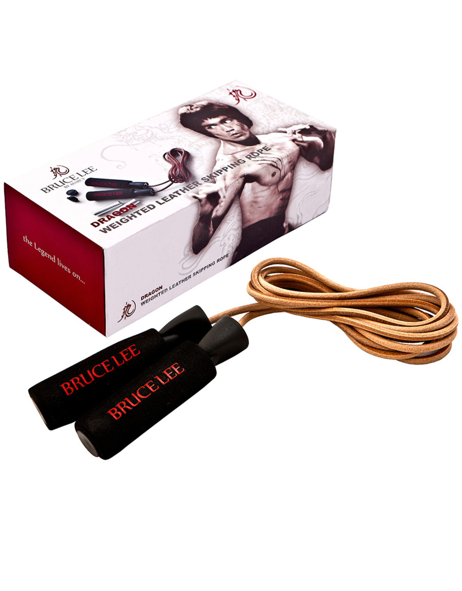 Bruce Lee Dragon Deluxe Weighted Leather Skipping Rope