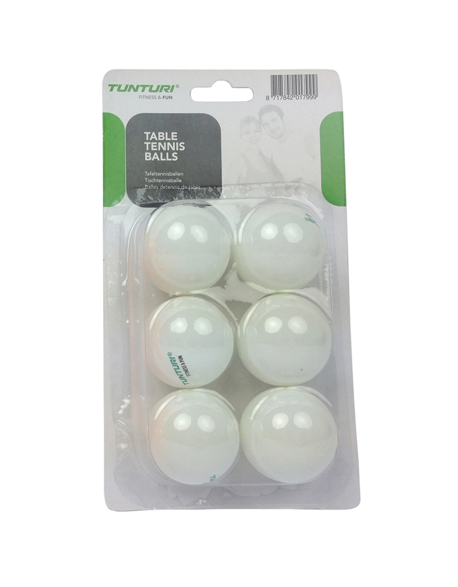 Tunturi Tunturi Tabletennis Balls (6pcs) White