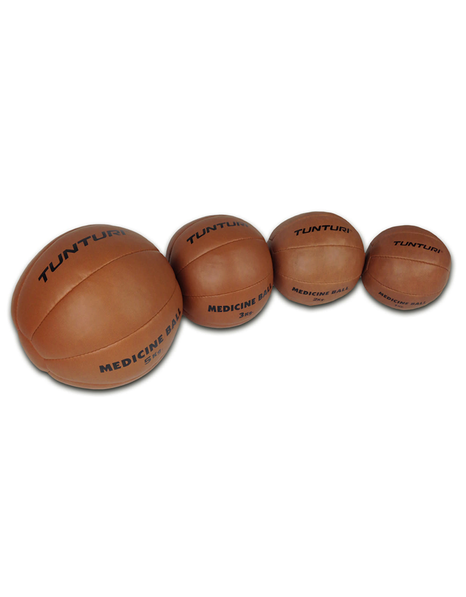 Tunturi Medicine Ball Leather, brown  1- 5 kg