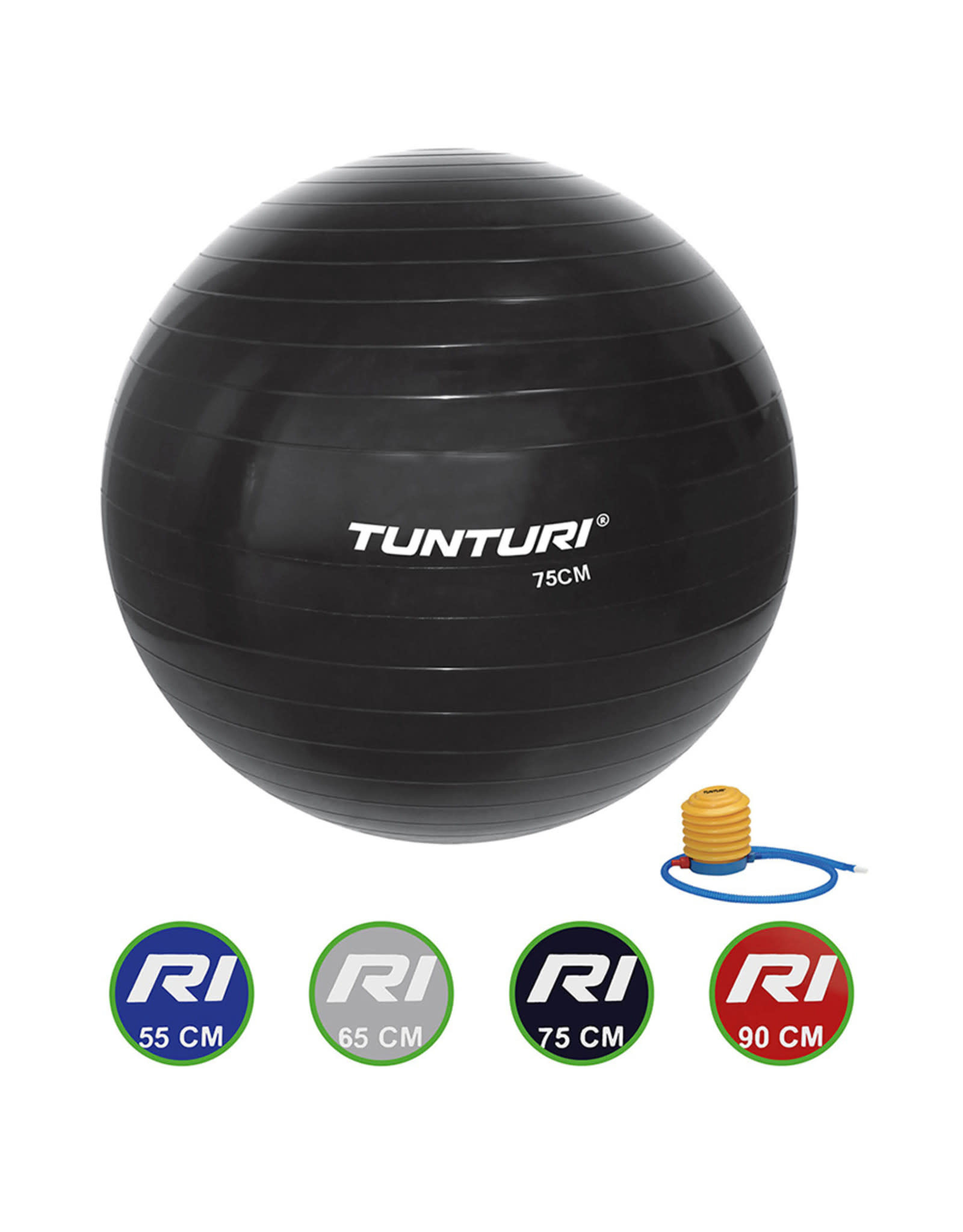 Tunturi Gymball Black 55 - 90 cm