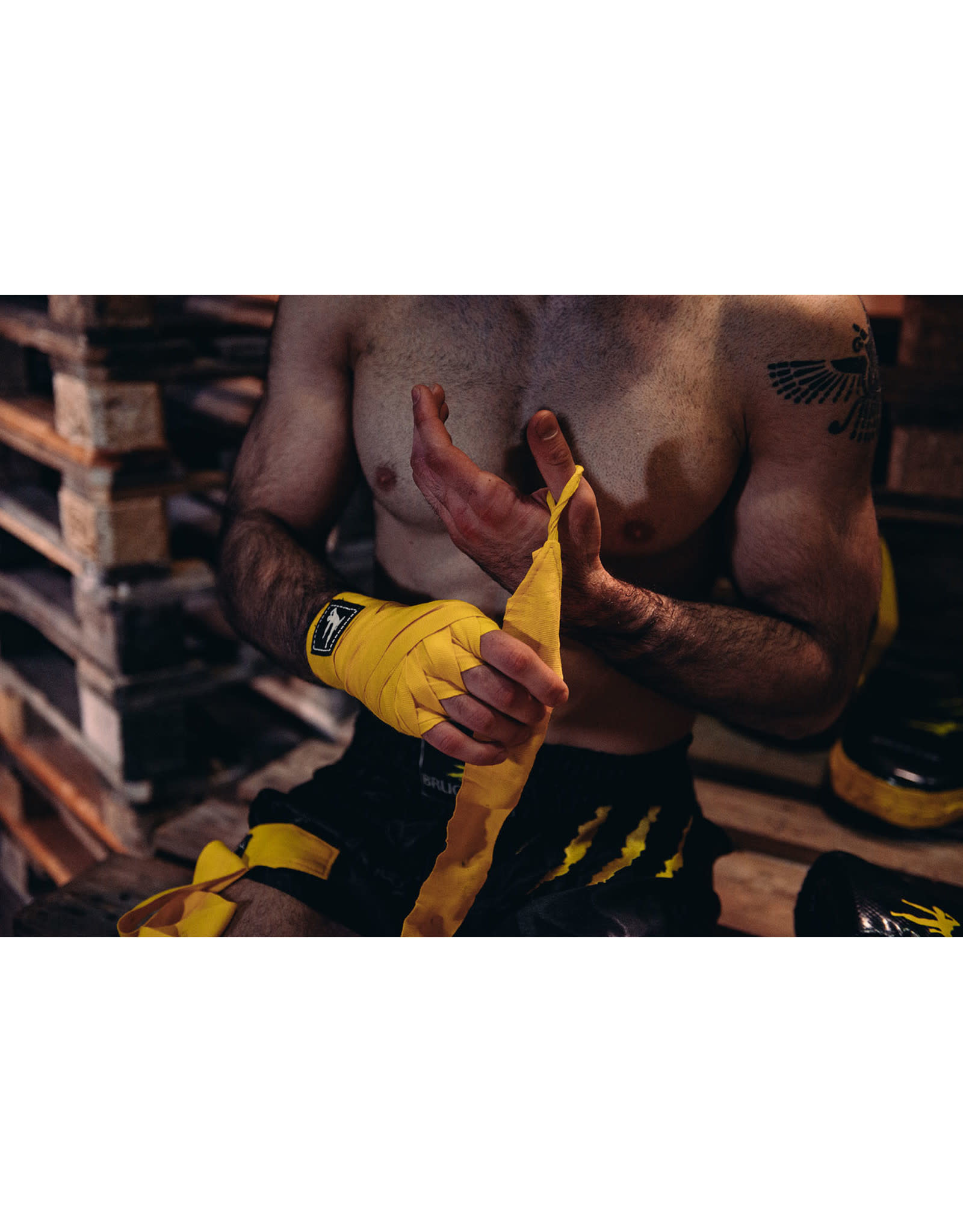 Bruce Lee Boxing Wraps Yellow 250 of 450 cm