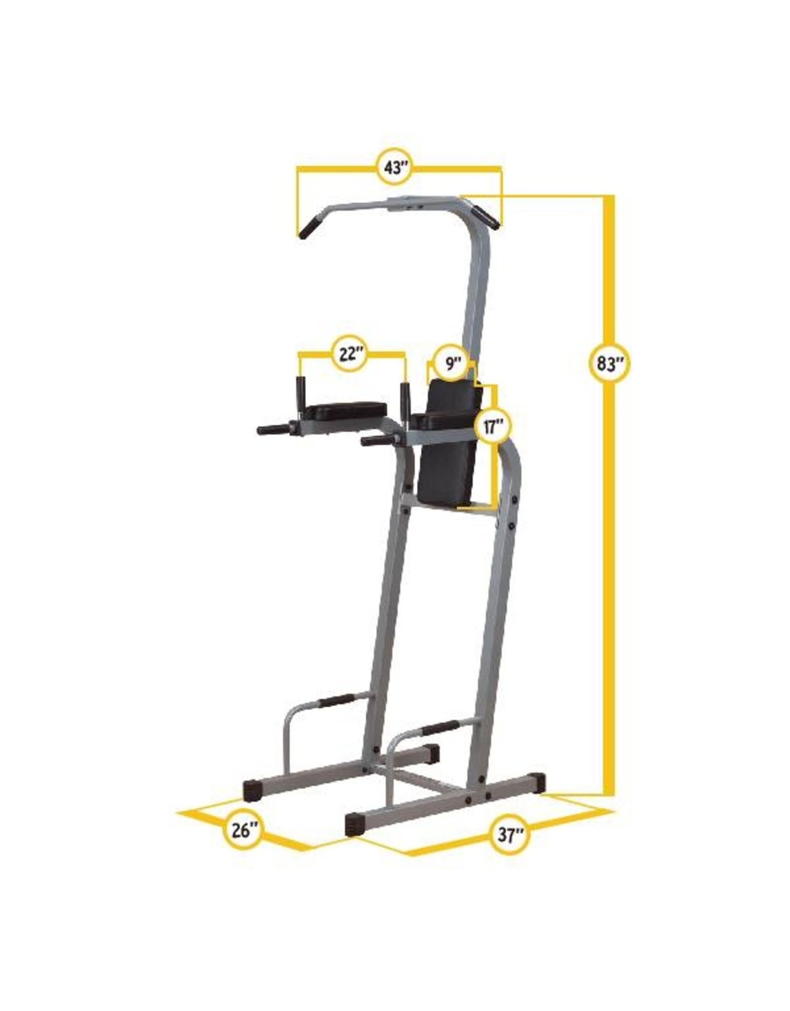 Powerline Powerline Vertical Knee Raise Chin Dip - PVKC83X