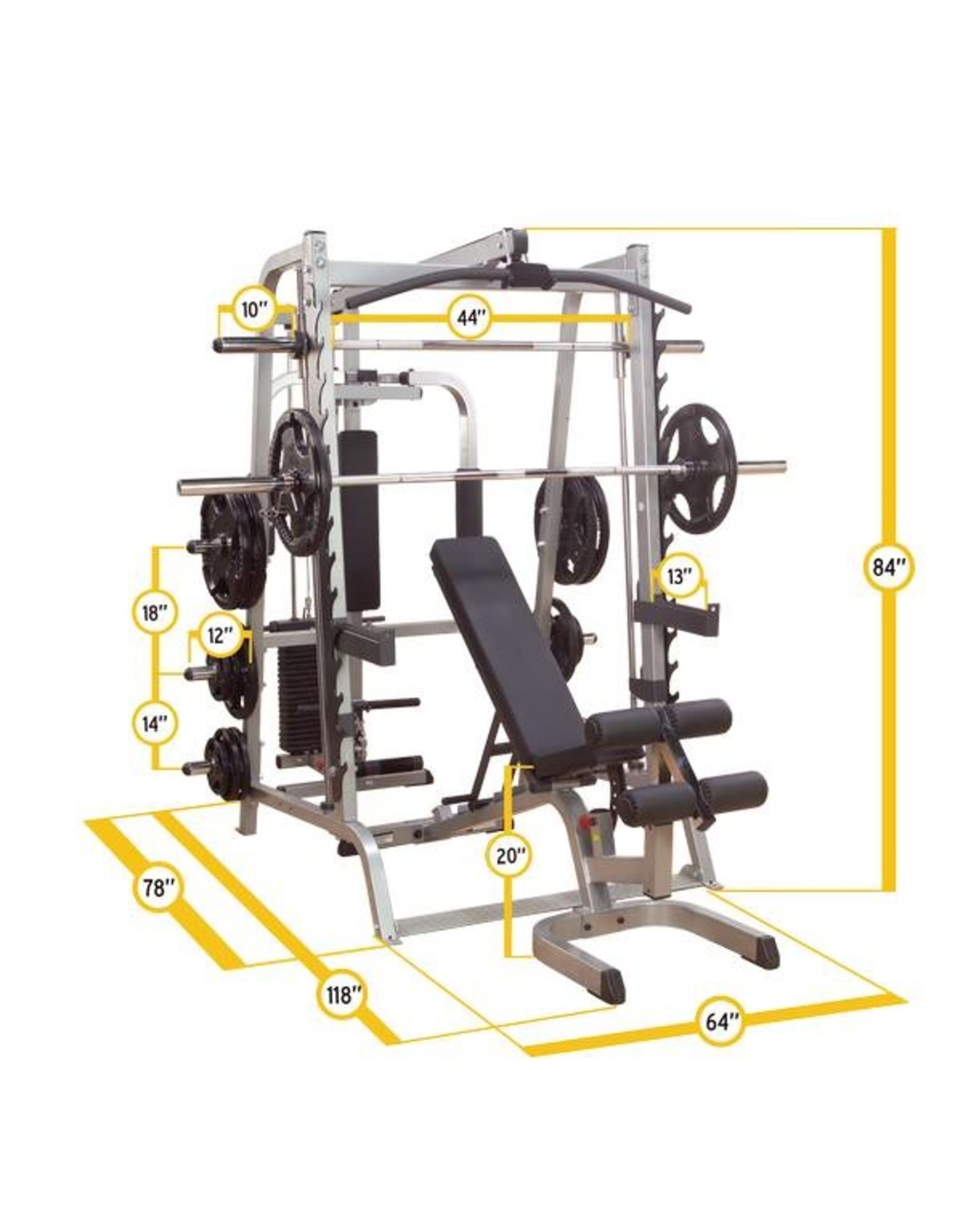 Body-Solid Body-Solid GS348 Series 7 Smith Machine Full Option