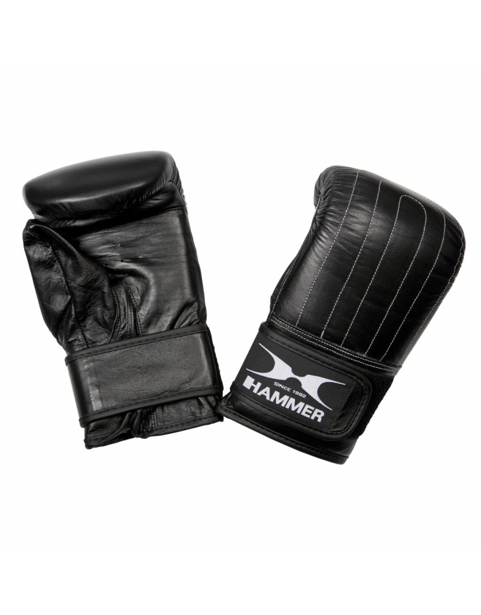 Hammer Boxing Zakhandschoenen Punch - Leer - Voorgevormd - Zwart