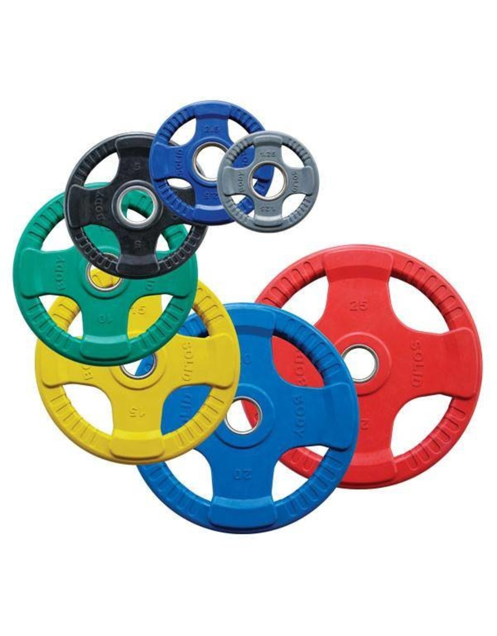 Body-Solid Body-Solid Gekleurde Rubberen Olympische Halterschijven 50 mm ORCK - per stuk