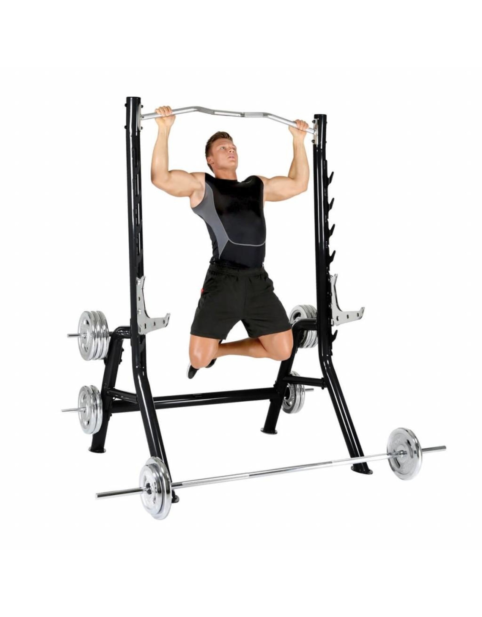 Inspire Inspire Squat Rack met optrekstang en verstelbare safeties - zwart